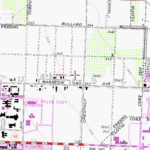 Topographic Map of Dairy Unit, CA
