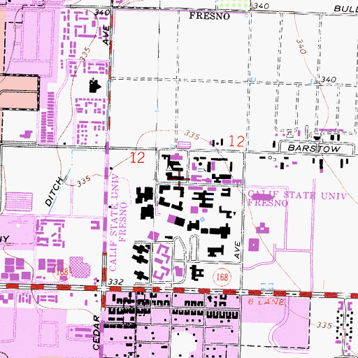 Topographic Map of Engineering East Building, CA