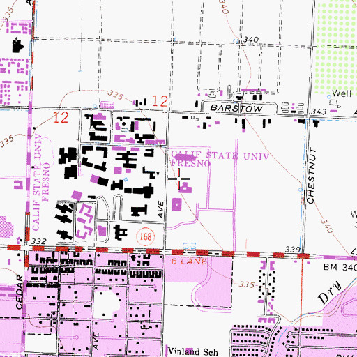 Topographic Map of Leon S Peters Business Center, CA