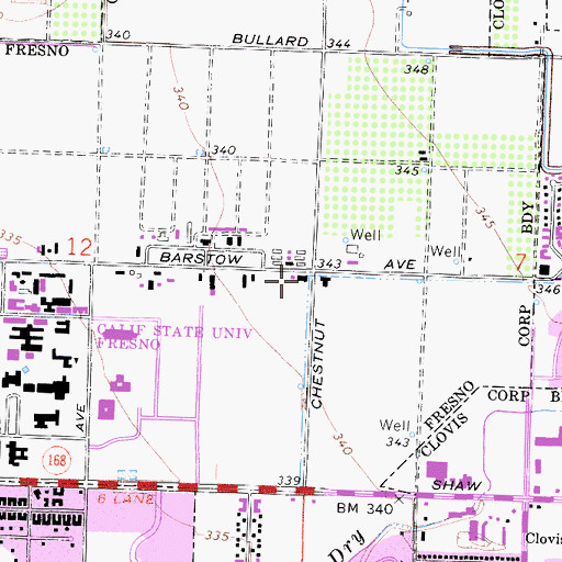 Topographic Map of Meats Laboratory, CA
