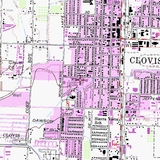 Topographic Map of Our Lady of Perpetual Help Roman Catholic Church, CA