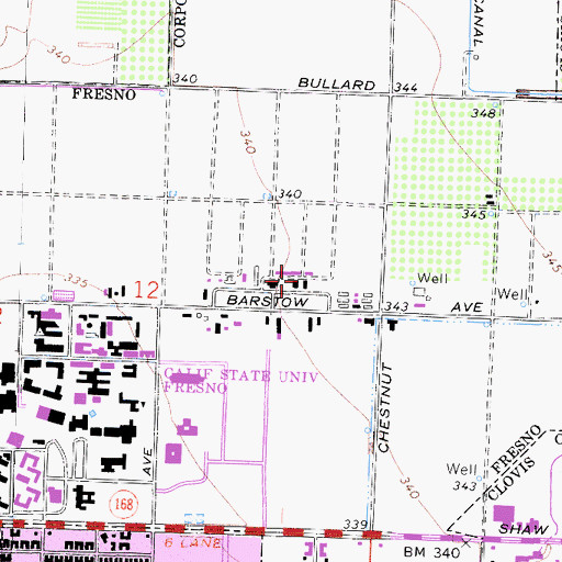 Topographic Map of Swine Unite, CA