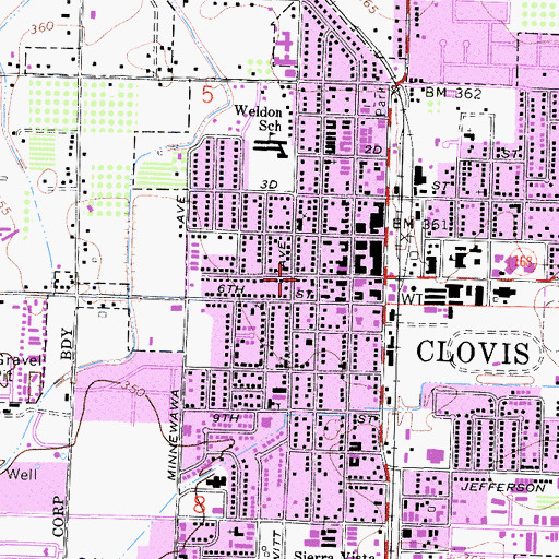 Topographic Map of Valley Community Church of God, CA