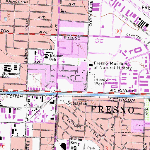 Topographic Map of California Christian College, CA