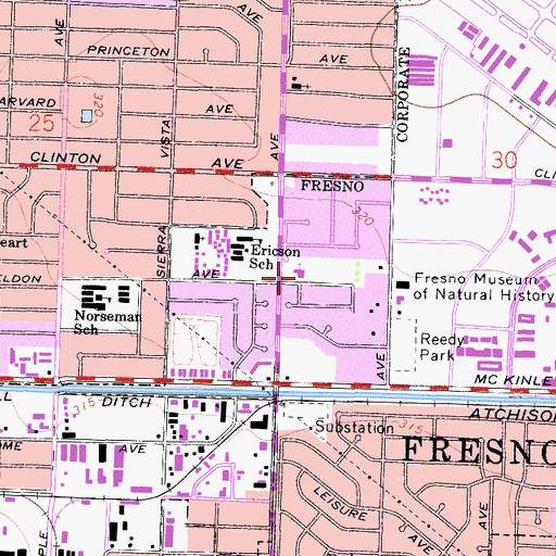 Topographic Map of Christian Life Assembly Church, CA