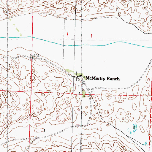 Topographic Map of McMurty Ranch, NE