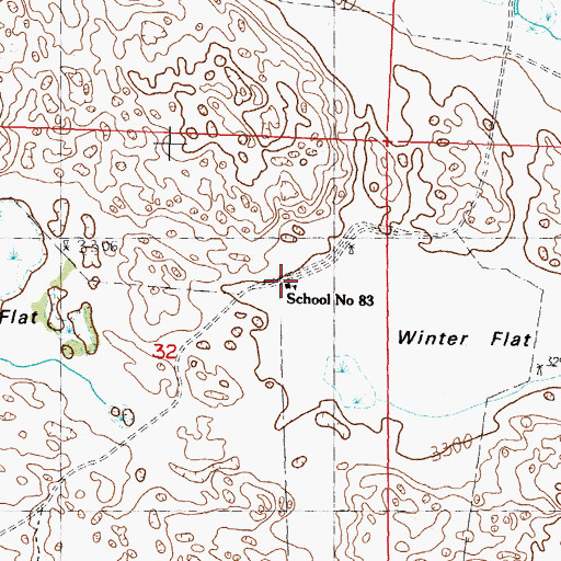 Topographic Map of School Number 83, NE