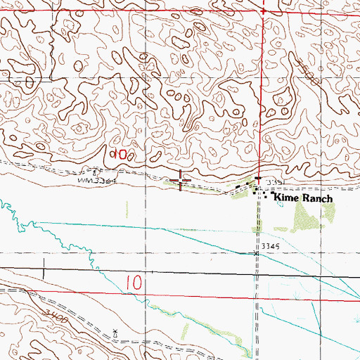 Topographic Map of Kime Rinch, NE
