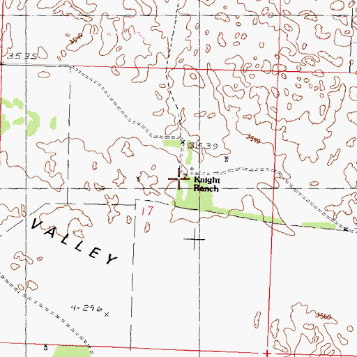 Topographic Map of Knight Ranch, NE