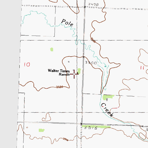 Topographic Map of Walter Timm Ranch, NE