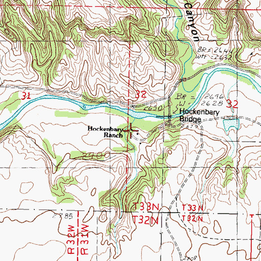 Topographic Map of Hockenbary Ranch, NE
