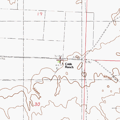 Topographic Map of Cobb Ranch, NE
