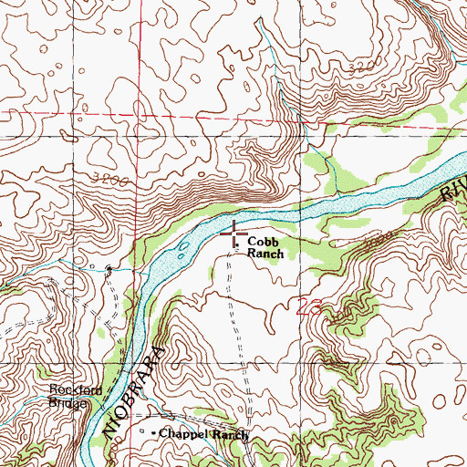 Topographic Map of Cobb Ranch, NE