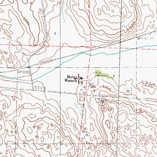 Topographic Map of Boltz Ranch, NE