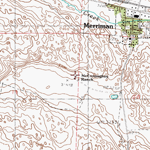 Topographic Map of McConaughey Ranch, NE