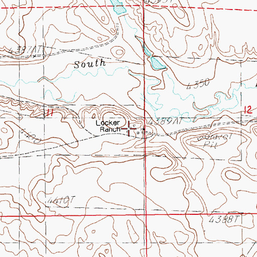 Topographic Map of Locker Ranch, NE