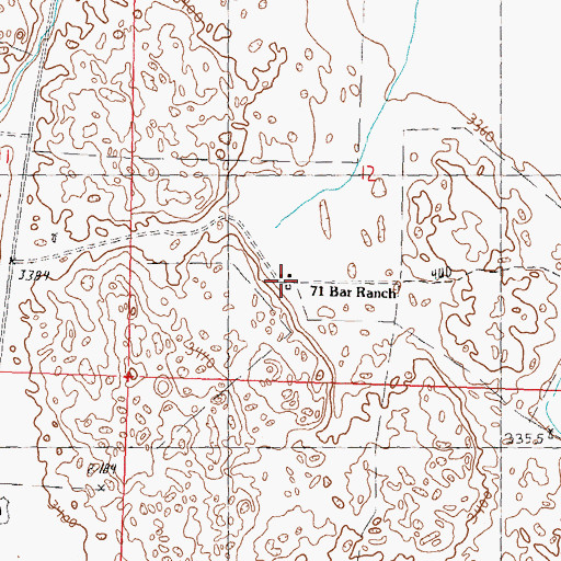 Topographic Map of Seventy-one Bar Ranch, NE