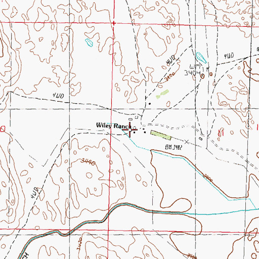 Topographic Map of Wiley Ranch, NE