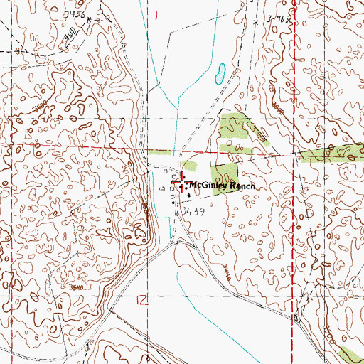 Topographic Map of McGinley Ranch, NE