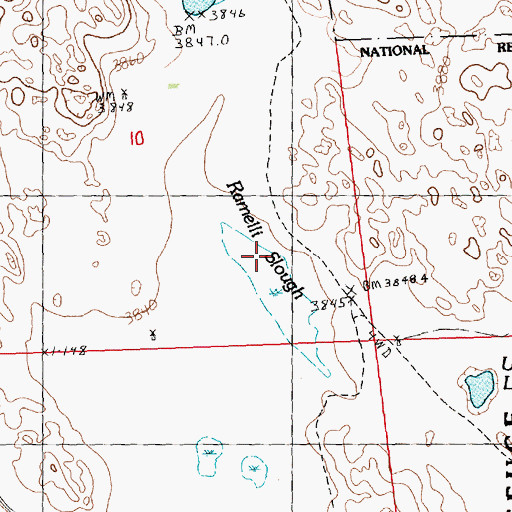 Topographic Map of Ramelli Slough, NE