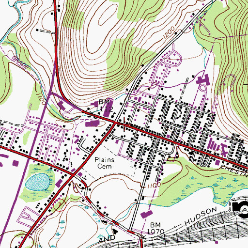 Topographic Map of West End, NY
