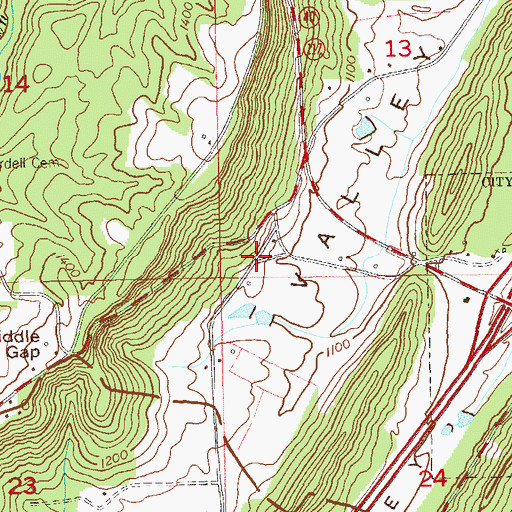Topographic Map of Blackburns Store (historical), AL