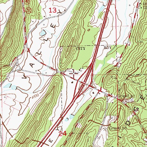 Topographic Map of Cranes Store (historical), AL
