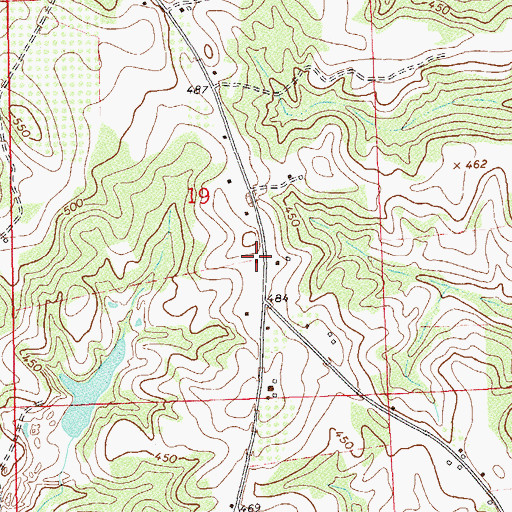 Topographic Map of Baxter School (historical), AL