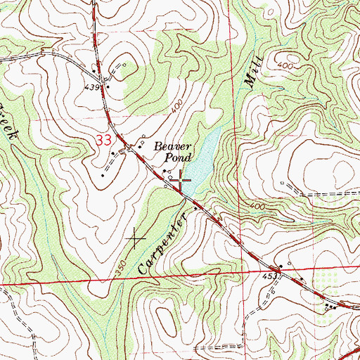 Topographic Map of Campbell Gin (historical), AL