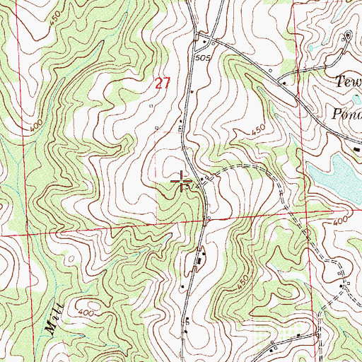 Topographic Map of Cannon Store (historical), AL