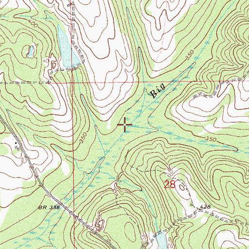 Topographic Map of Foulk Creek, AL