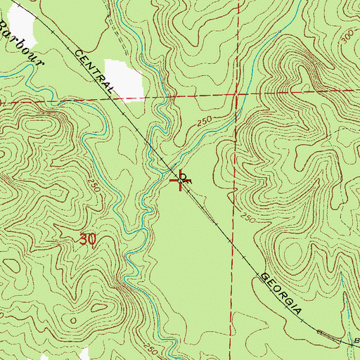 Topographic Map of Knowlton (historical), AL