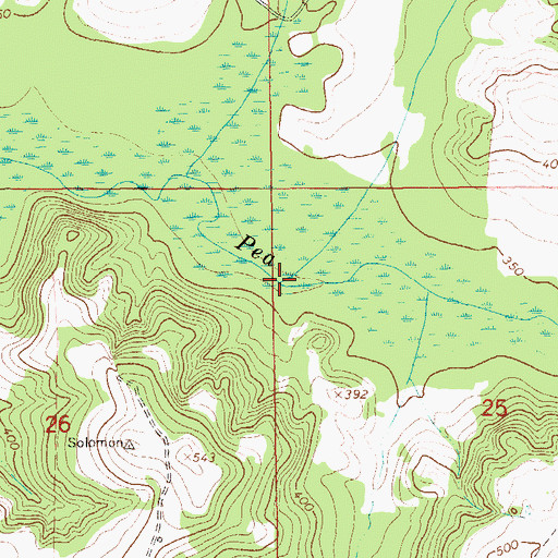 Topographic Map of Long Branch, AL