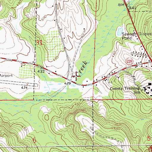 Topographic Map of Nix Mill (historical), AL