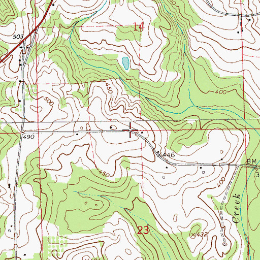 Topographic Map of Walkers Gin (historical), AL
