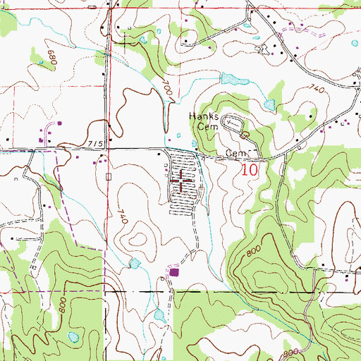 Topographic Map of Millers Poultry Farm Number 2, AL