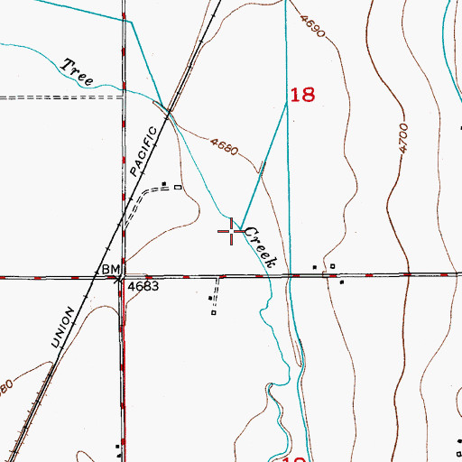 Topographic Map of Willow Creek, CO