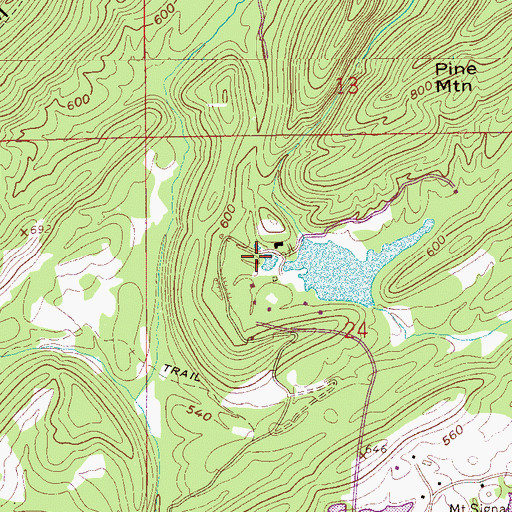 Topographic Map of Hargis Memorial Chapel, AL