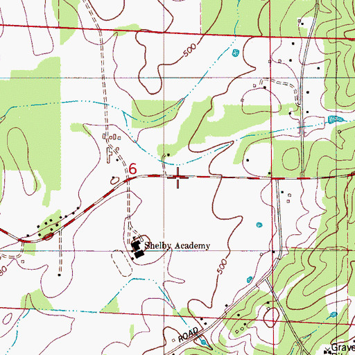 Topographic Map of Victory Temple Church, AL