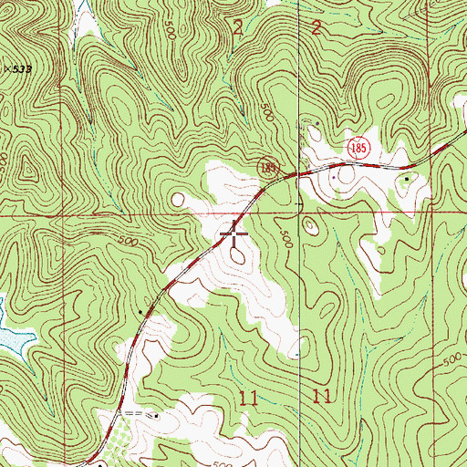 Topographic Map of Kilgore Cemetery, AL