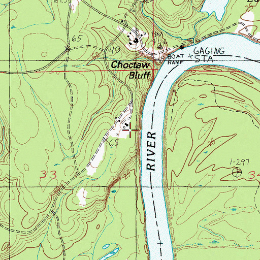 Topographic Map of Fort Stonewall (historical), AL