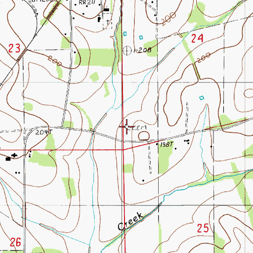 Topographic Map of Rasco Family Cemetery, AL