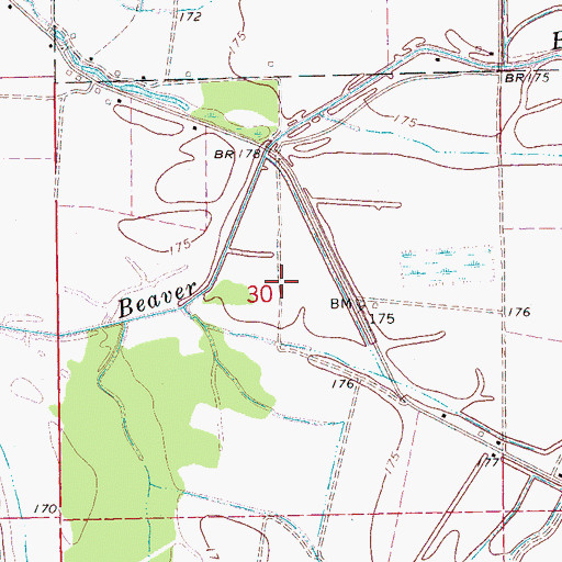 Topographic Map of Union School (historical), AR