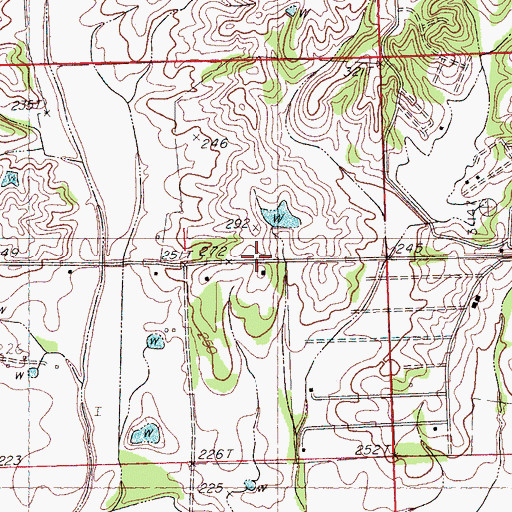 Topographic Map of Saint Andrew School (historical), MS