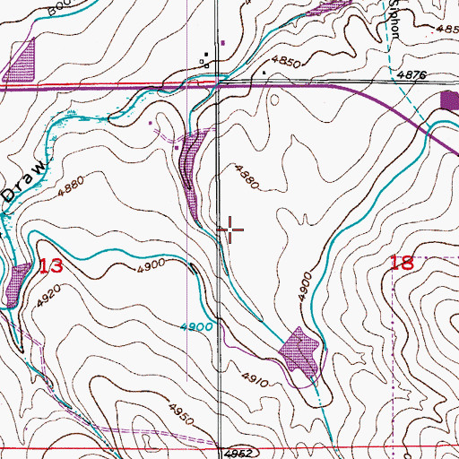 Topographic Map of Boomerang Ditch, CO