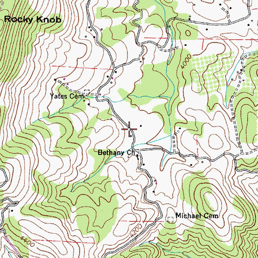 Topographic Map of Cool Spring School (historical), NC