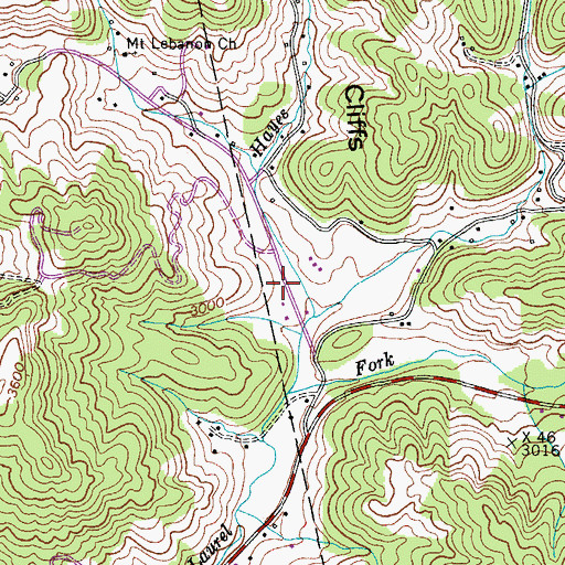 Topographic Map of Liberty School (historical), NC