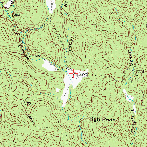 Topographic Map of Penley School (historical), NC