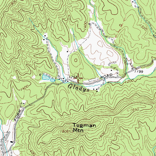 Topographic Map of Laurel Hills Church (historical), NC