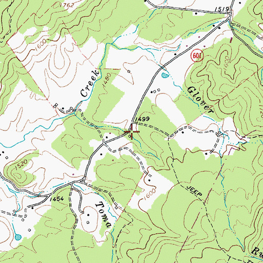 Topographic Map of Holmes School (historical), VA